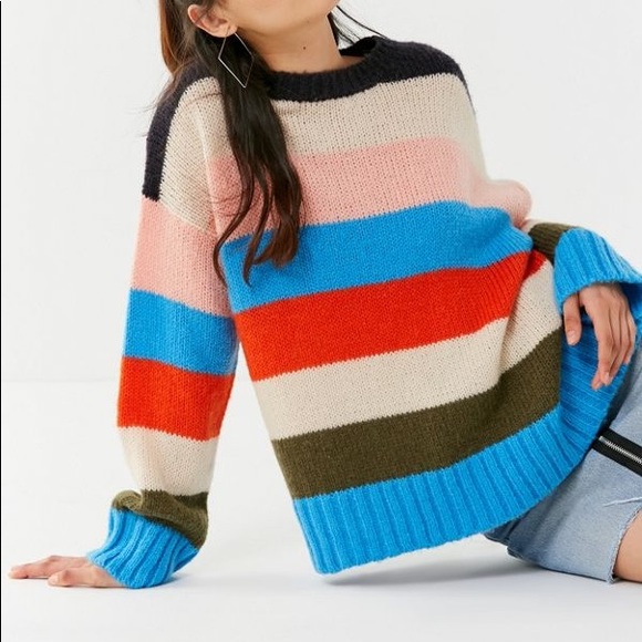 Urban Outfitters Sweaters - UO Colorblock Striped Sweater